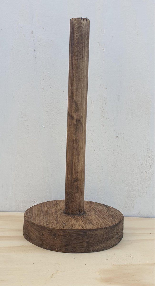 Keukenrolhouder van steigerhout