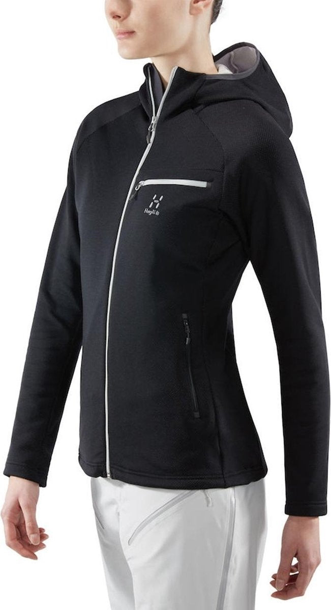 Haglöfs - Khione Mid Hood - Zwart - Dames - maat  L