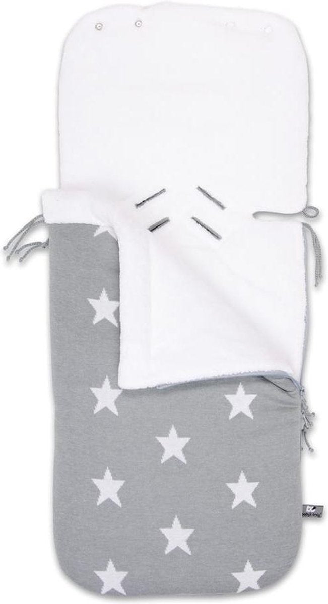Baby's Only Voetenzak autostoel 0+ Star - grijs/wit