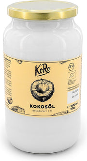 KoRo | Biologische kokosolie geurloos | 1 L
