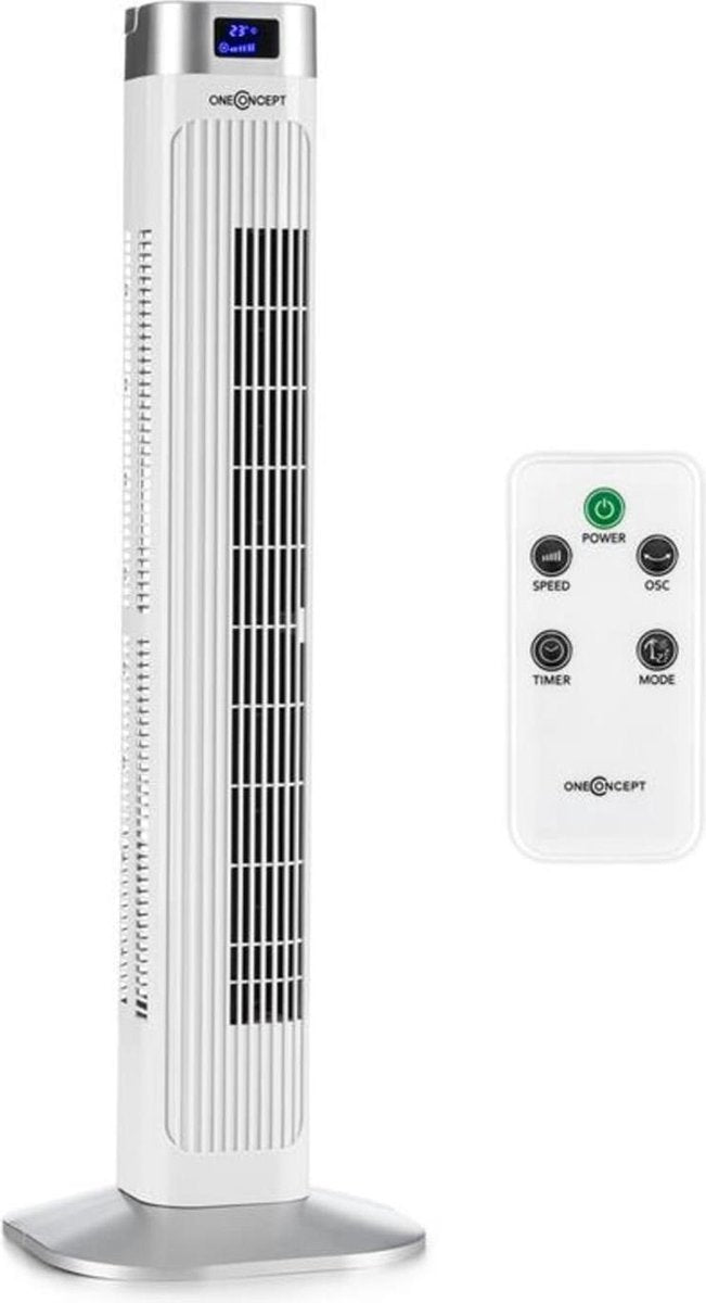 Hightower 2G zuilventilator staande ventilator 42W timer wit