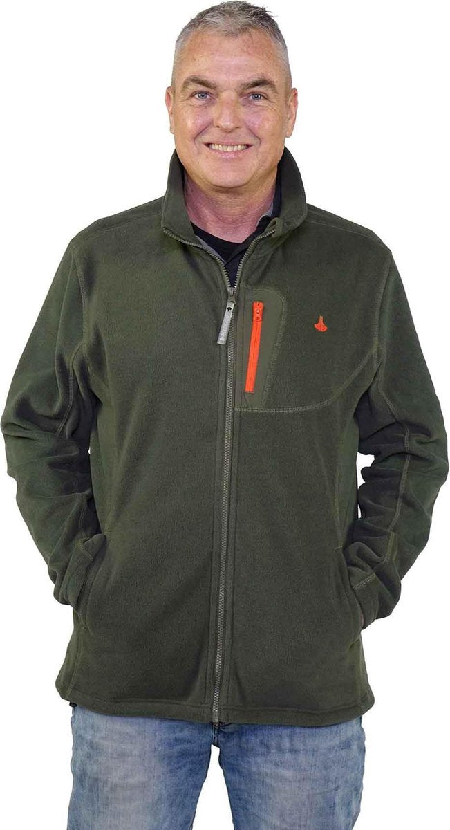 BJØRNSON Fleece Vest 4 Seizoenen Heren Olijfgroen - 2XL - VALDEMAR