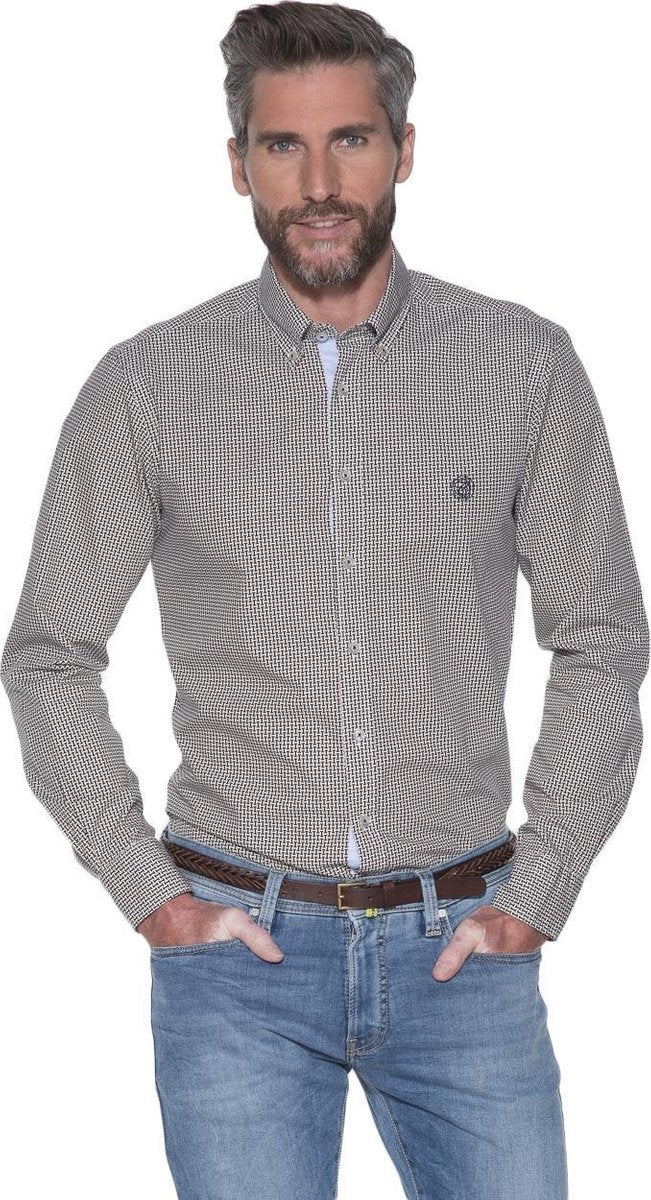 Campbell Classic Casual overhemd lange mouw
