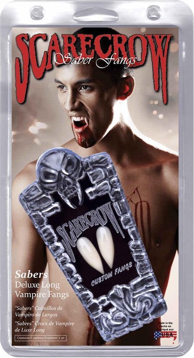 "Halloween luxe vampier gebit voor volwassennen - Verkleedattribuut - One size"