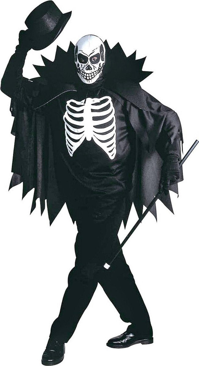 Skeletten kostuum met cape voor volwassenen Halloween - Volwassenen kostuums