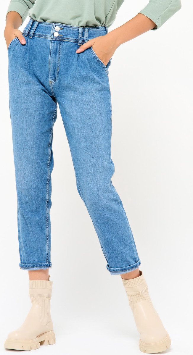 Rechte denim broek - Blauw