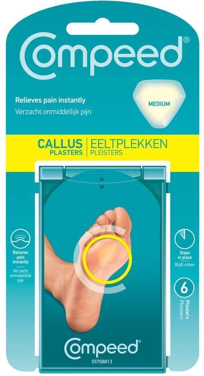 Compeed Eeltplekken Medium - 6 stuks - Eeltpleister