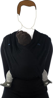 Babylonia  Tri Cotti Draagdoek Baby Small - Black