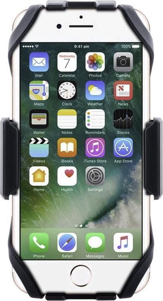 Interphone - iPhone 7 Motorhouder Moto Crab Zwart