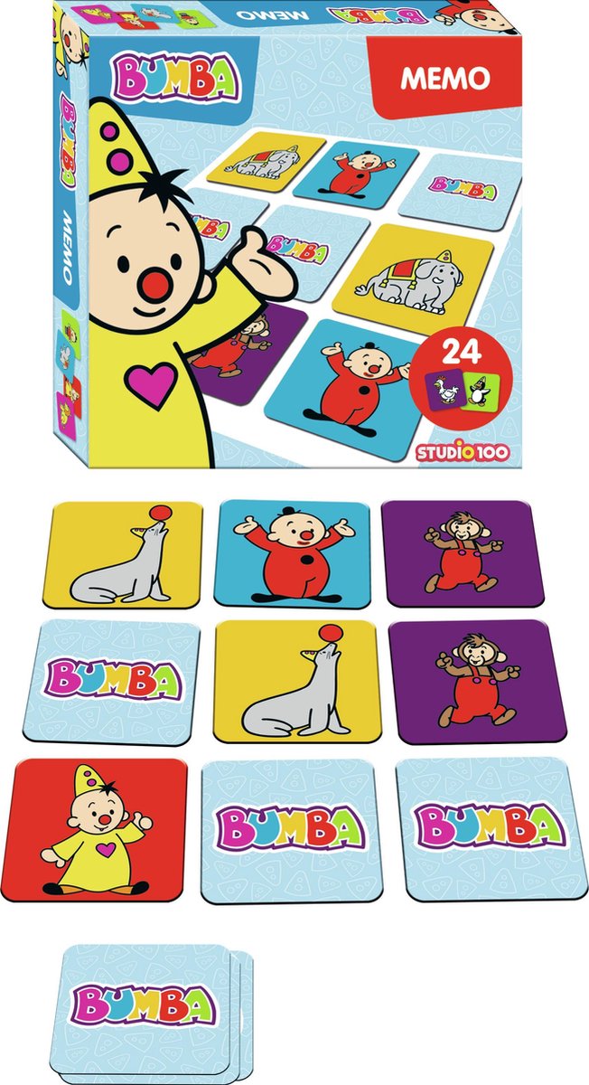 Bumba - Kaartspel - memo - met 24 kaartjes