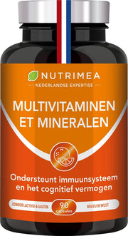 Multivitaminen - helpt natuurlijk afweersysteem •  Nutrimea - 90 caps