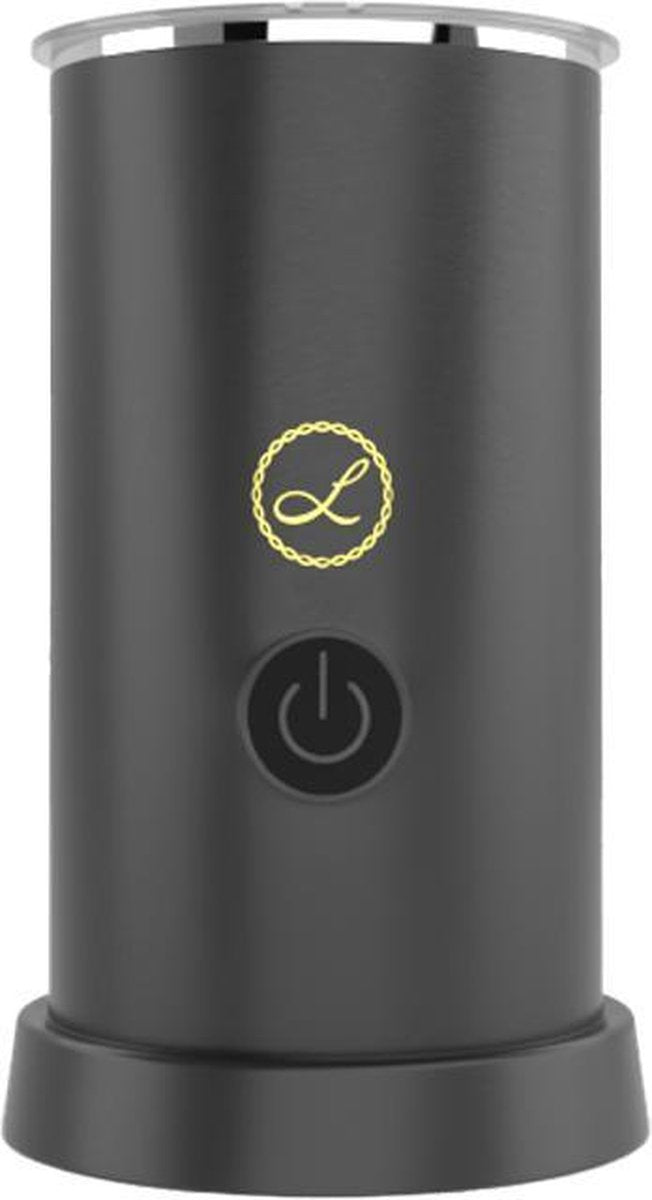 Leonomics Melkopschuimer Electrisch – Milk Frother – BPA vrij - Cappuccino – Latte Macchiato – Chocolademelk - Opschuimen en Verwarmen - 240mL Reservoir - rvs – Zwart