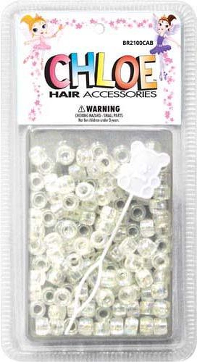 CHLOE BEAD RND 200 CLR AB (2 pakken)