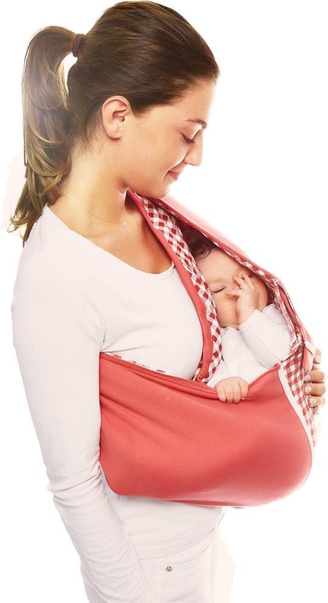 Wallaboo ergonomische draagdoek - sterk elastisch katoen - 3 draagposities - vanaf 3