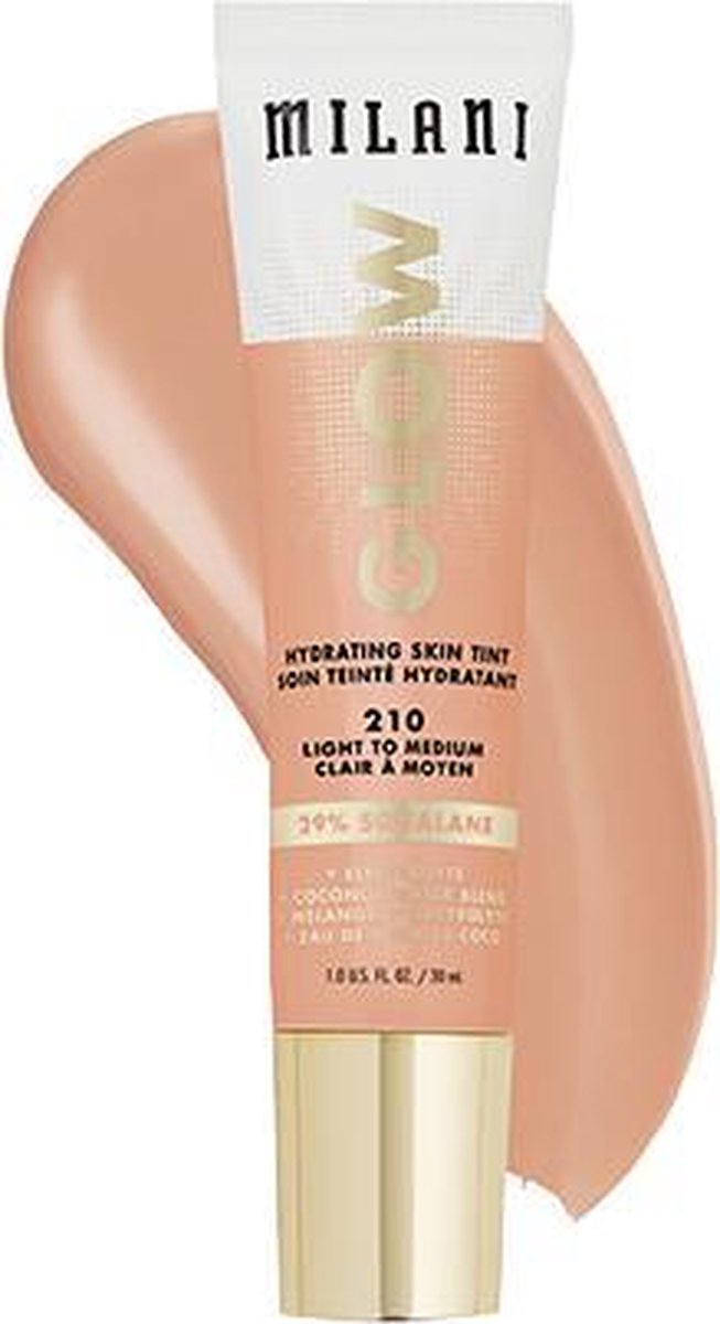 Milani_glow Hydrating Skin Foundation Nawil?aj?cy Podk?ad Do Twarzy 210 Light To Medium 30ml