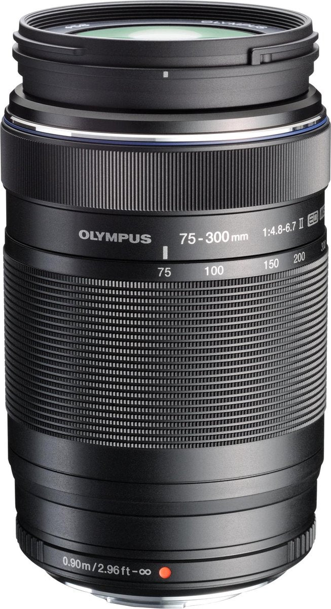 Olympus M ZUIKO Digital + ED 75-300 mm f/4.8-6.7 ED II - Zwart
