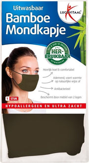 Lucovitaal Bamboe Mondkapje Groen