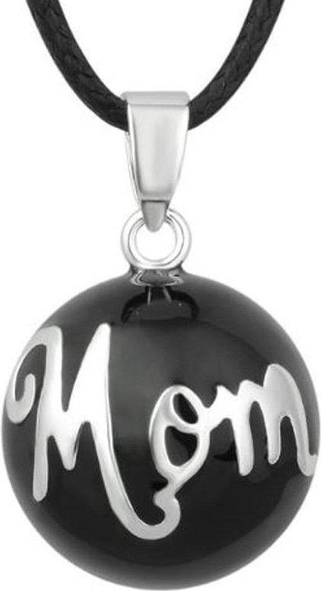 Clariz zwangerschapsbel zwart Mom zilver