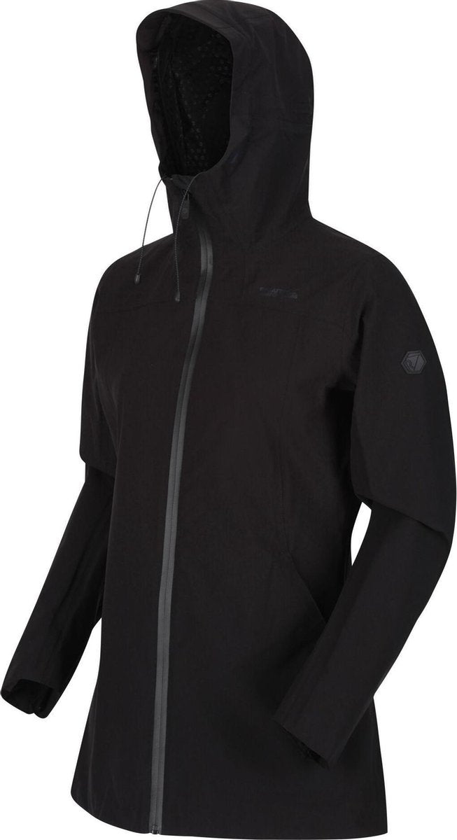 Regatta Outdoorjas Pulton Dames Polyester Zwart Maat 38