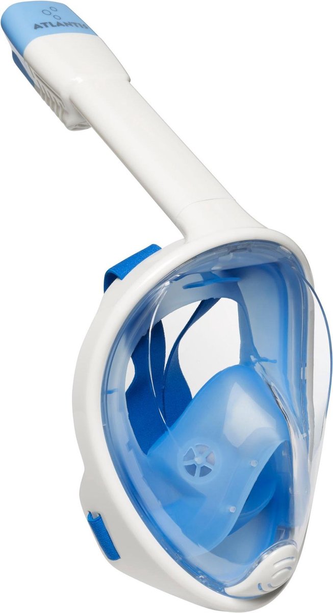 Atlantis Full Face Mask - Snorkelmasker - Volwassenen - Wit/Blauw - S/M