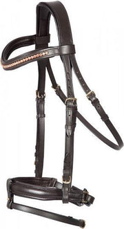 PFIFF trens en stang 'Jumper' sperriem afneembaar COB bruin