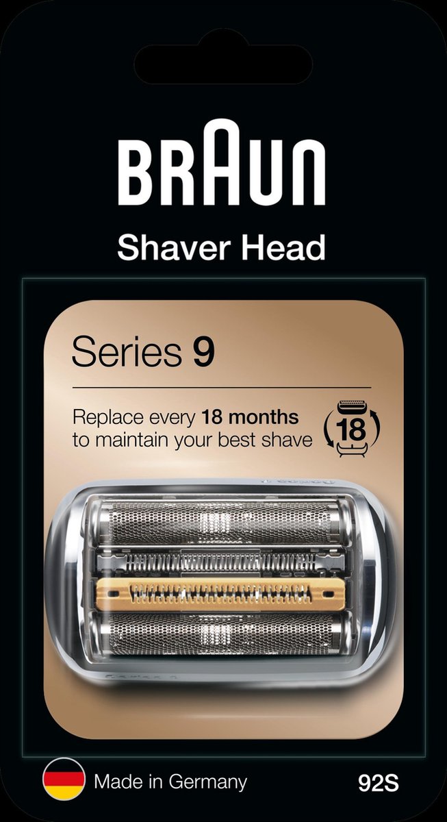 Braun Series 9 92S Cassette Zilver - Vervangend Scheerblad