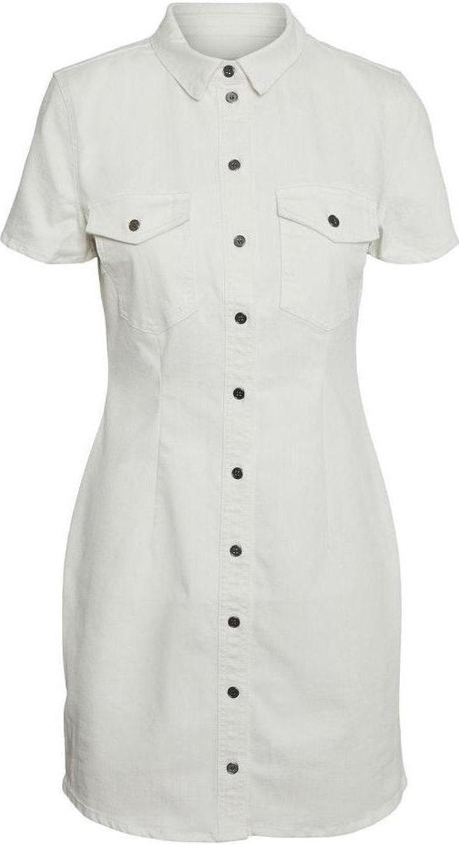 Nmjoy  S/s Dress Clr S 27015686 Bright White
