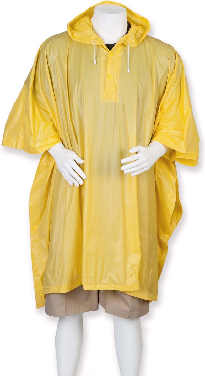 Regenmantel Poncho voor volwassenen Kleur  Geel / in 8 verschillende kleuren