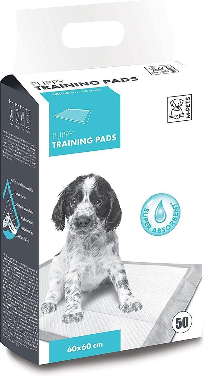 M-pets Trainingpads Puppy 60 X 60 Cm Textiel Wit 50 Stuks
