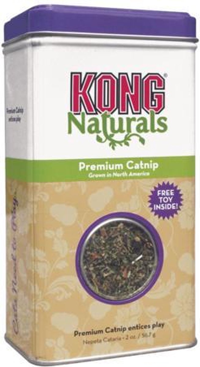 Kong - Catnip Premium - 1ste klas kattenkruid uit Noord Amerika - Voor katten - 56