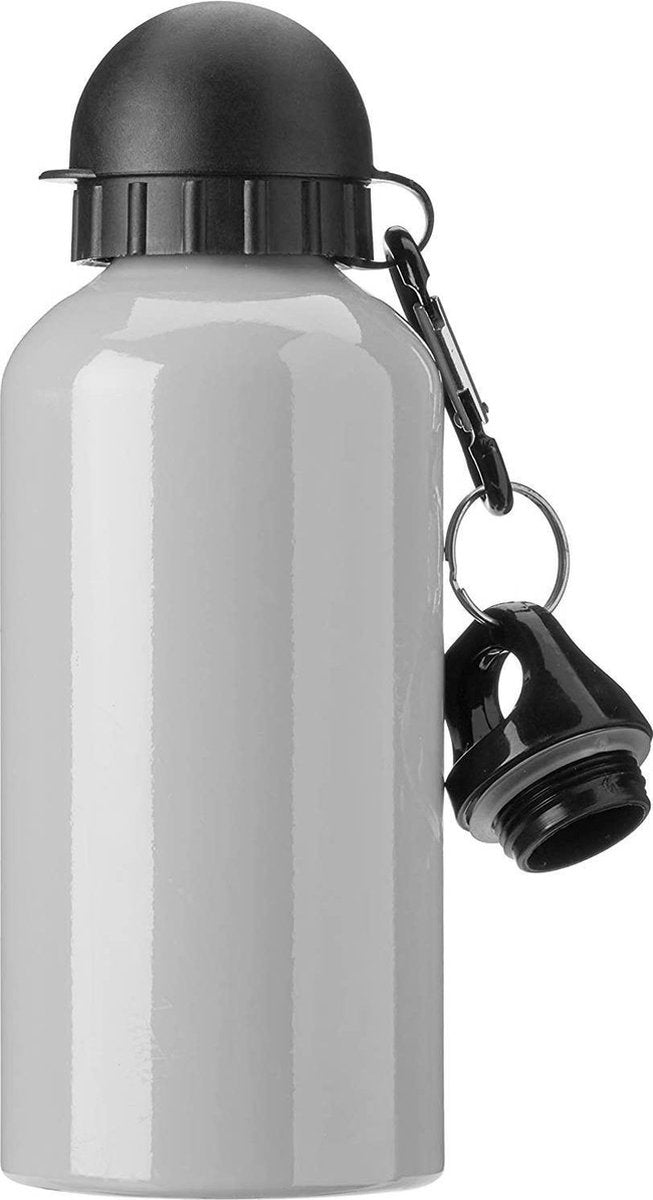 Atipick Drinkfles Met Karabijnhaak 650 Ml Aluminium Zilver