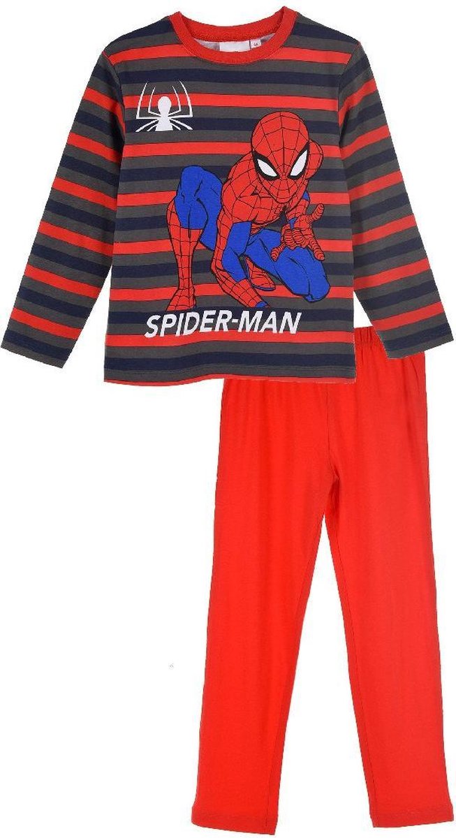 Marvel Spiderman- pyjama- rood/streep - maat 98