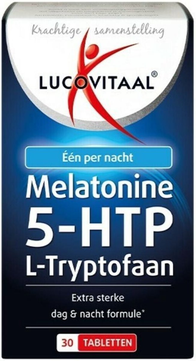 3x Lucovitaal Melatonine 5-HTP L-Tryptofaan 30 tabletten