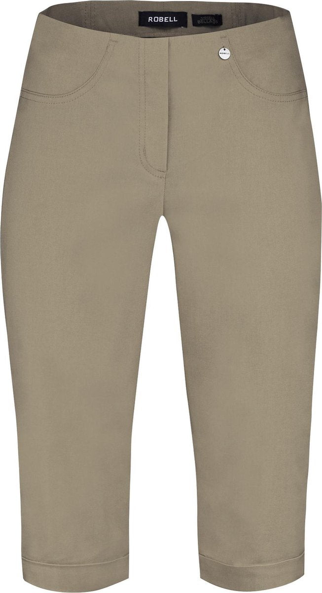 Robell - Model Bella 05 Bermuda - Bengaline Stretch - Olive - EU40