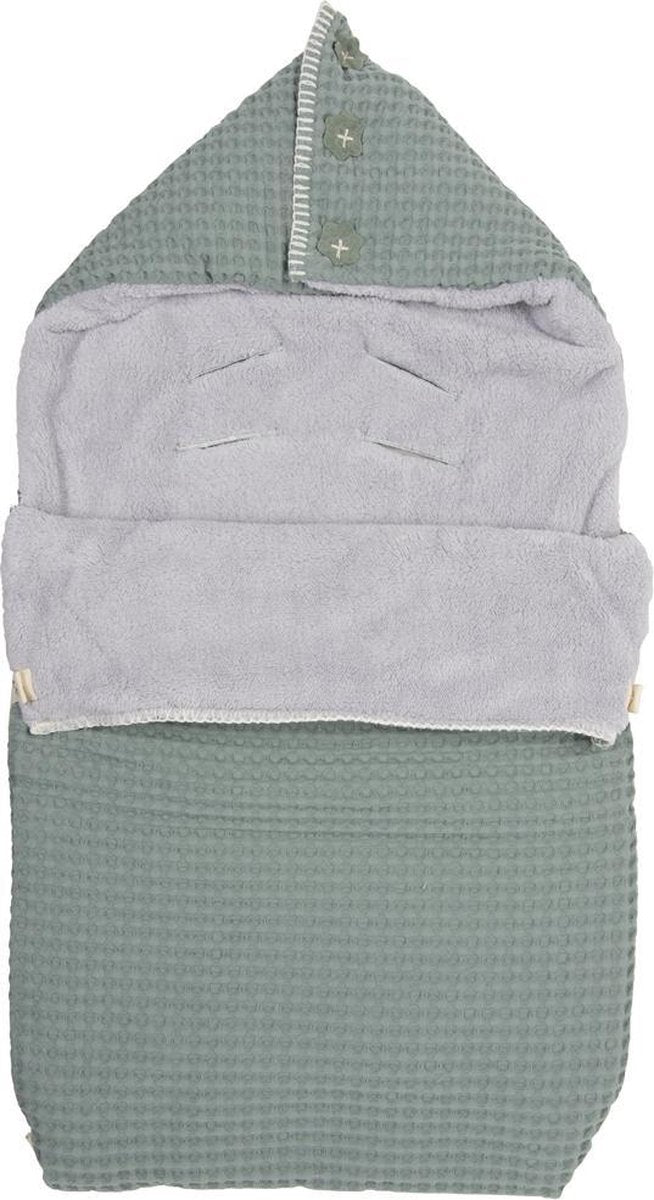 Koeka Voetenzak wafel teddy Oslo 0+ (3 punts) - sapphire/silver grey 0-6 M