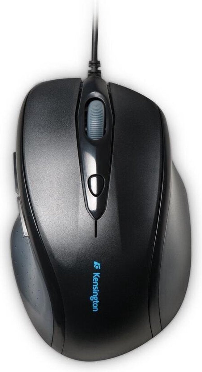 Kensington Pro Fit Full Sized Bedrade Muis - USB/Ps2 - Muis Voor Rechtshandig - Ergonomisch Ontwerp - Zwart - 1 Stuk