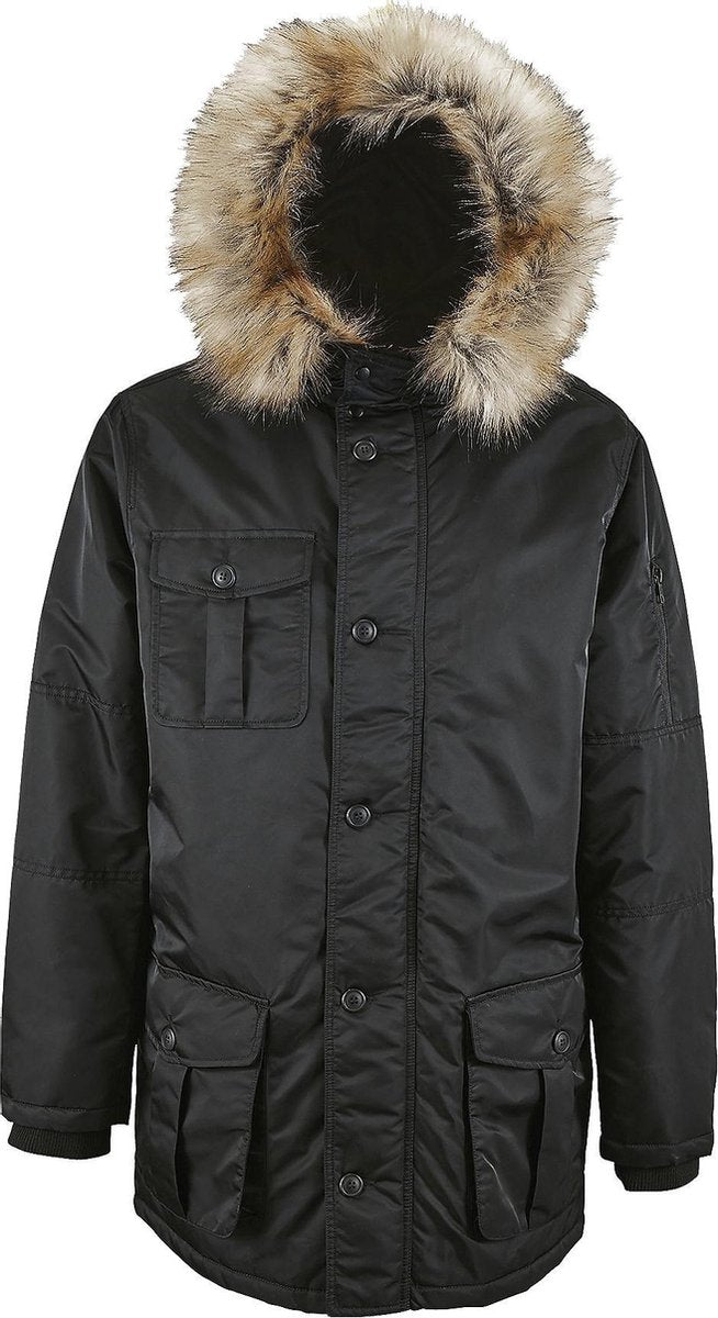 Senvi Men's Parka - Water & Winddicht - Maat XXL - Kleur Zwart
