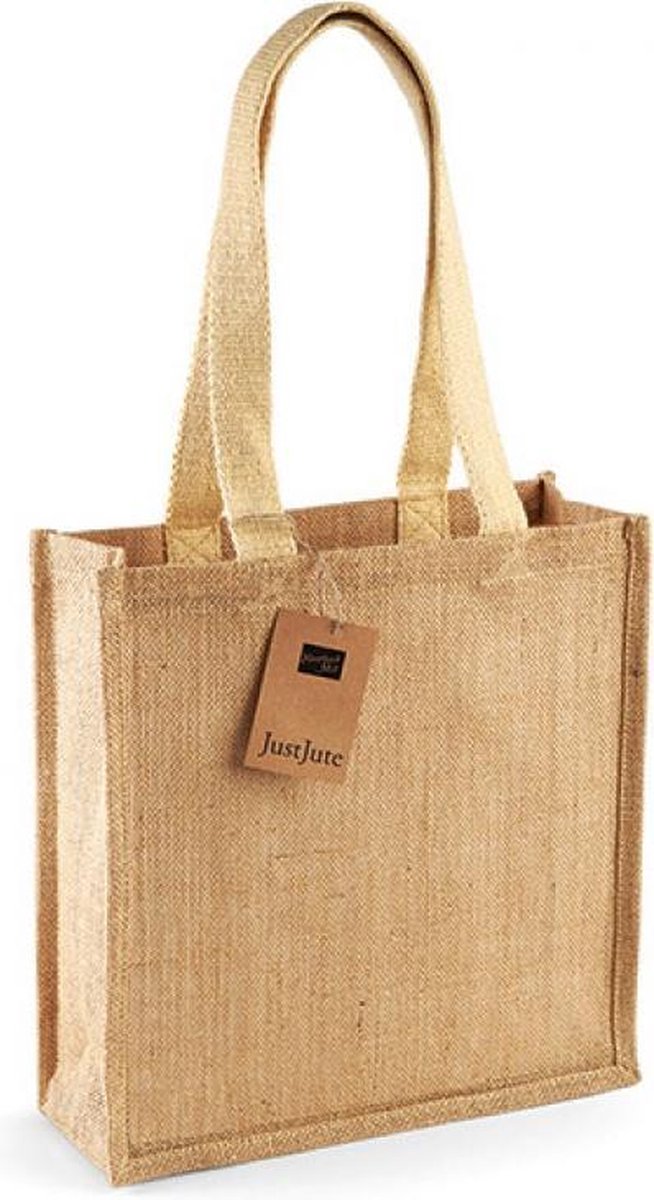 Jute Compact Shopper (Licht Bruin)