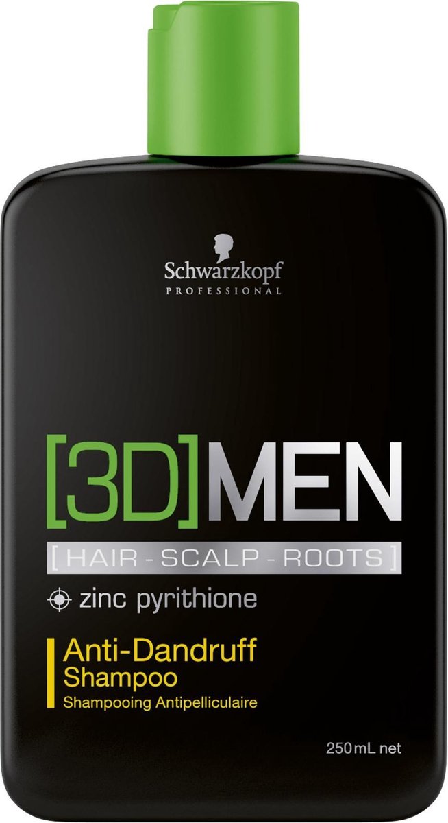Schwarzkopf 3D Mension Anti-Dandruff Shampoo-1000 ml - Anti-roos vrouwen - Voor