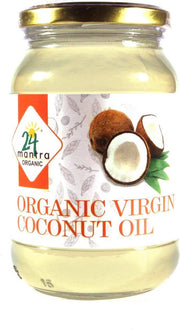 24Mantra Biologische Koudgeperste Virgin Kokosolie (2x 500g)