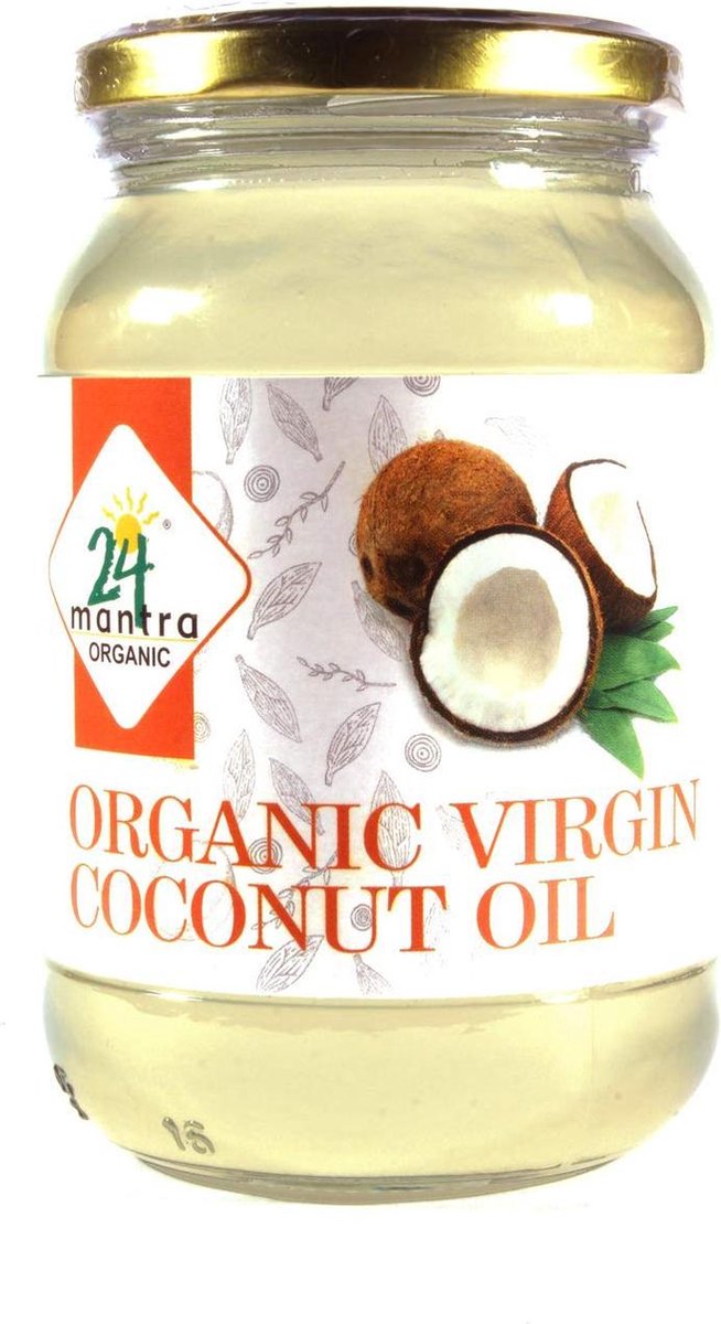 24Mantra Biologische Koudgeperste Virgin Kokosolie (2x 500g)