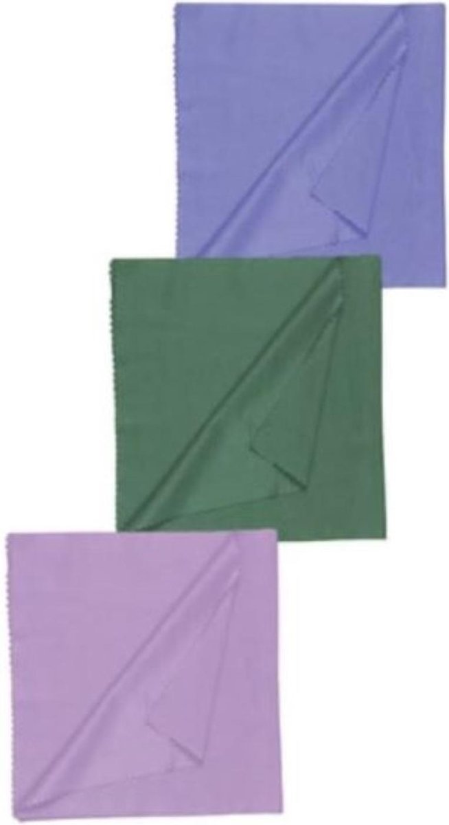 Ephemeris Microfiber Niet-markerende Drievoudige Glasdoek 40x40cm Glasdoek Interlock 3 Stuks