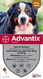 Bayer Advantix Vlooien & Teken Pipetten - Hond 40+ kg - 4 stuks