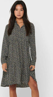 Jdypiper L/s Aop  Shirt Dress Wvn Noos 15221987 Dark Navy/ditsy Flow