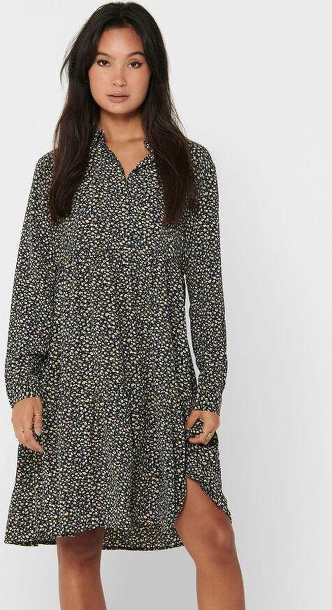 Jdypiper L/s Aop  Shirt Dress Wvn Noos 15221987 Dark Navy/ditsy Flow