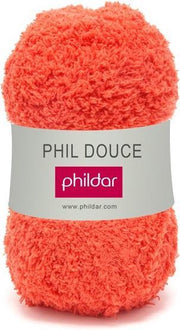 Phildar Phil douce 0019 orange. PAK MET 13 BOLLEN a 50 GRAM. KL.NUM. 304. OP=OP