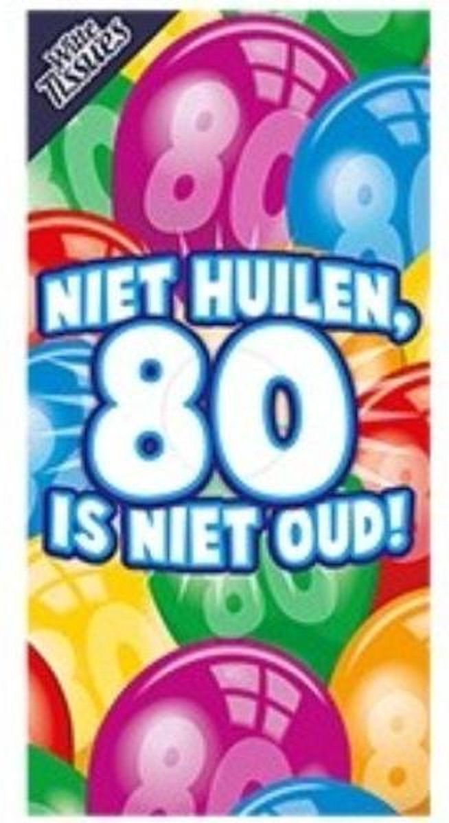 Tissuebox Niet huilen 80 is niet oud