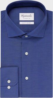 Michaelis Heren Overhemd Donkerblauw Royal Oxford - 44