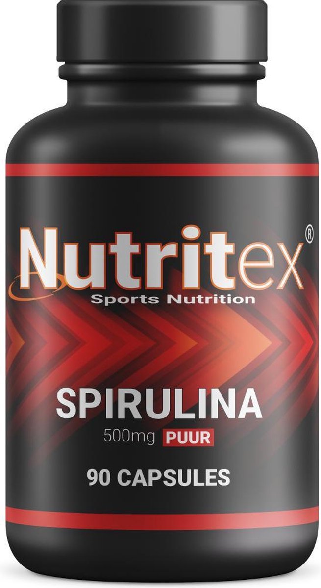 Nutritex© Spirulina 100% Natural - 90 Capsules - De #1 in Zuiverheid - 500mg - Superfood