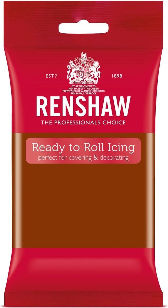 Renshaw - Rolfondant Pro - 250g - Donkerbruin